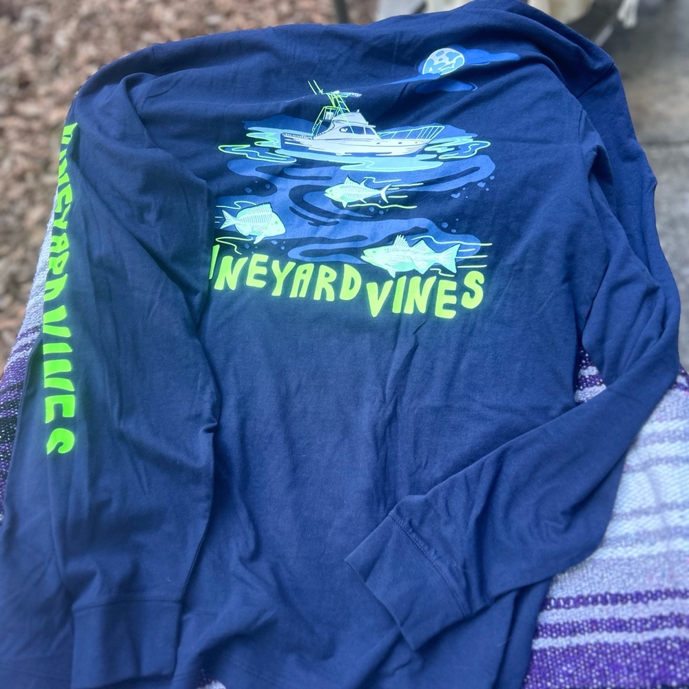 Vineyard Vines Navy Long Sleeve Shirt